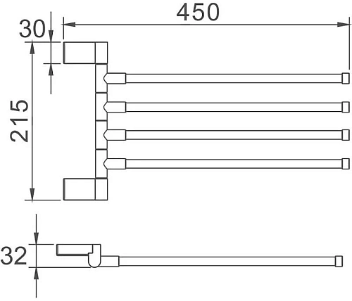 Полотенцедержатель Haiba HB8814 Полотенцедержатель Haiba HB8814