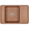 Кухонная мойка Aquaton Беллис 78 1A725032BS270 из литого мрамора, терракот Кухонная мойка Aquaton Беллис 78 1A725032BS270 из литого мрамора, терракот