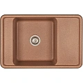 Кухонная мойка Aquaton Беллис 78 1A725032BS270 из литого мрамора, терракот Кухонная мойка Aquaton Беллис 78 1A725032BS270 из литого мрамора, терракот