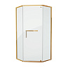 Душевой уголок Grossman Pragma PR-100GD, пятиугольный, 100 x 100 x 200 см, стекло прозрачное, цвет п