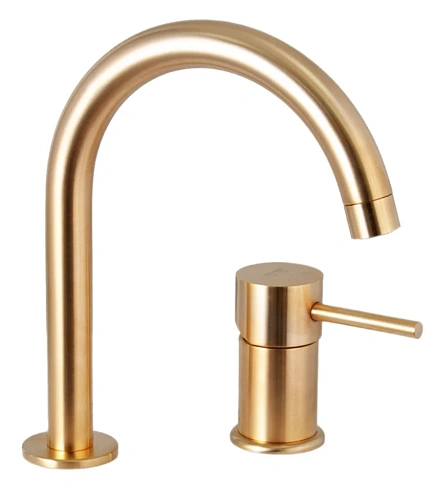 Смеситель для раковины Remer X Style X57BG, золото брашированное Смеситель для раковины Remer X Style X57BG, золото брашированное