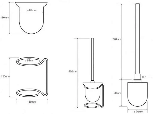 Ершик для унитаза Bemeta NEO 104113105 Ершик для унитаза Bemeta NEO 104113105