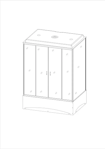 Душевой бокс Taliente 150x70x215см, прямоугольная, тонированное стекло TA-15070G Душевой бокс Taliente 150x70x215см, прямоугольная, тонированное стекло TA-15070G