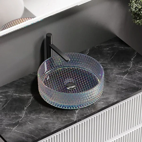 Раковина Ceramica Nova CRISTAL CN6059 Неон накладная Раковина Ceramica Nova CRISTAL CN6059 Неон накладная