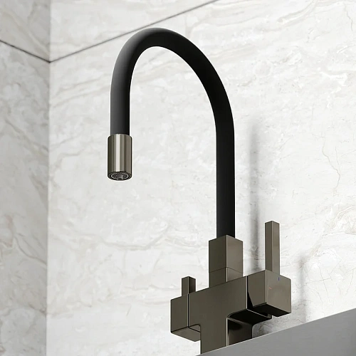 Смеситель для кухни Sancos Arno SC4005GG под фильтр, вороненая сталь Смеситель для кухни Sancos Arno SC4005GG под фильтр, вороненая сталь