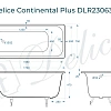 Ванна чугунная Delice Continental PLUS 170х75 DLR230635 Ванна чугунная Delice Continental PLUS 170х75 DLR230635
