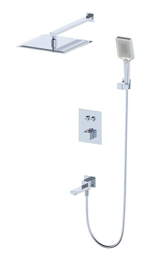 Душевая система Wonzon & Woghand с термостатом, встраиваемая, хром (WW-88929003-CR) Душевая система Wonzon & Woghand с термостатом, встраиваемая, хром (WW-88929003-CR)