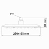 Верхний душ WasserKRAFT A031 хром Верхний душ WasserKRAFT A031 хром