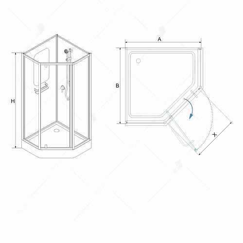 Душевая кабина RGW OLB-214 Andaman 13131488-91 Душевая кабина RGW OLB-214 Andaman 13131488-91