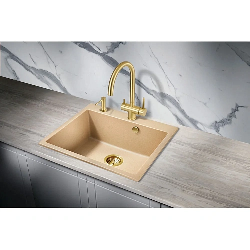 Кухонная мойка Milacio Murcia 60 Cuarzo (MC.77014), бежевый Кухонная мойка Milacio Murcia 60 Cuarzo (MC.77014), бежевый