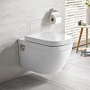 Унитаз подвесной GROHE Euro Ceramic, каскадный смыв, видимый крепеж, альпин-белый (39538000) Унитаз подвесной GROHE Euro Ceramic, каскадный смыв, видимый крепеж, альпин-белый (39538000)