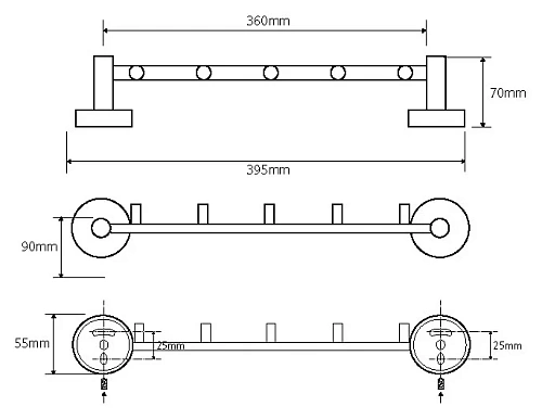 Крючок Bemeta OMEGA 104105112 Крючок Bemeta OMEGA 104105112
