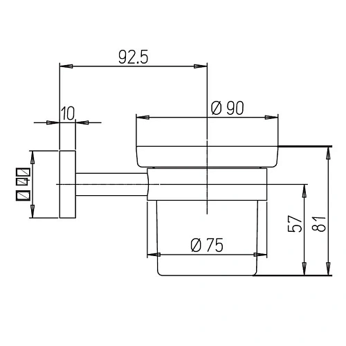 Стакан Paini Pixel 81CR041BI Стакан Paini Pixel 81CR041BI