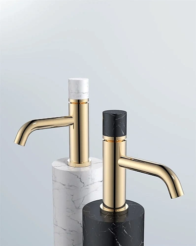 Смеситель для раковины Boheme STICK 121-G-MR-B GOLD Смеситель для раковины Boheme STICK 121-G-MR-B GOLD