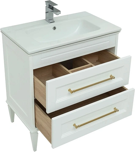 Тумба под раковину Aquanet Бостон 80 белый матовый 00243782 Тумба под раковину Aquanet Бостон 80 белый матовый 00243782