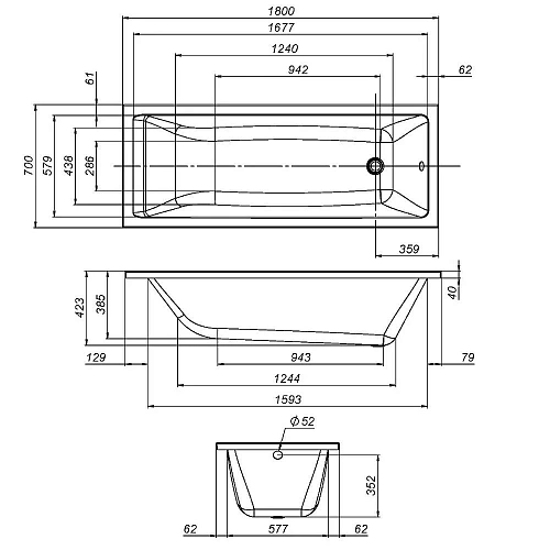 Каркас для ванны AM.PM Gem W93A-180-070W-R 180х70 см Каркас для ванны AM.PM Gem W93A-180-070W-R 180х70 см