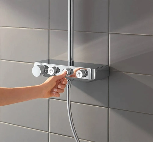 Душевая система GROHE Euphoria SmartControl 310 DUO Cube с термостатом (26508000) Душевая система GROHE Euphoria SmartControl 310 DUO Cube с термостатом (26508000)