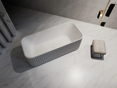 Ванна отдельностоящая ABBER AB9411-1.7 170x75 универсальная, белая акриловая Ванна отдельностоящая ABBER AB9411-1.7 170x75 универсальная, белая акриловая