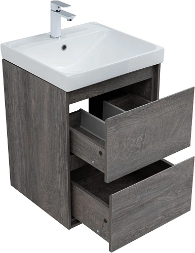 Тумба под раковину Aquanet Милан 50 дуб рошелье 00336371 подвесная Тумба под раковину Aquanet Милан 50 дуб рошелье 00336371 подвесная