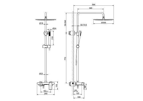 Душевая система Aquatek ЛИРА AQ2440CR Хром Душевая система Aquatek ЛИРА AQ2440CR Хром