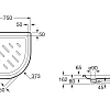 Душевой поддон Roca Easy 750х750 белый, с сифоном 276083000 Душевой поддон Roca Easy 750х750 белый, с сифоном 276083000