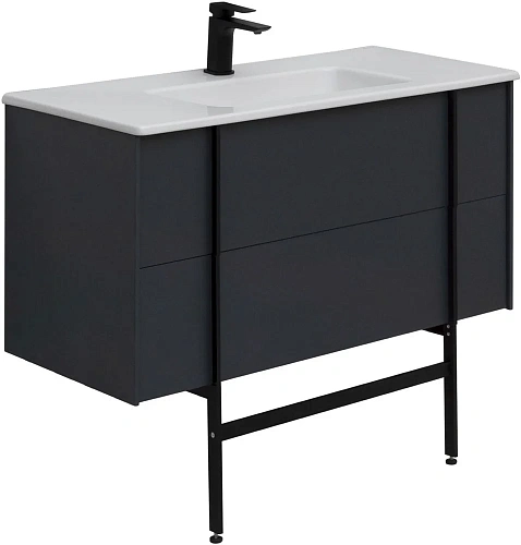 Тумба под раковину Allen Brau Reality 100 1.32007.AM антрацит матовый Тумба под раковину Allen Brau Reality 100 1.32007.AM антрацит матовый