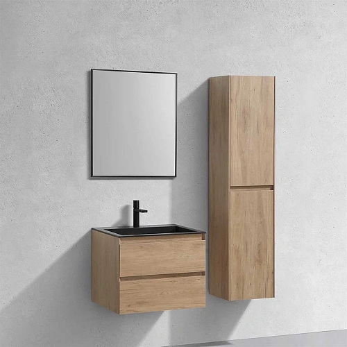 Тумба под раковину Vincea Luka 600 подвесная, 2 выкатных ящика soft-close, N.Oak VMC-2L600NO Тумба под раковину Vincea Luka 600 подвесная, 2 выкатных ящика soft-close, N.Oak VMC-2L600NO