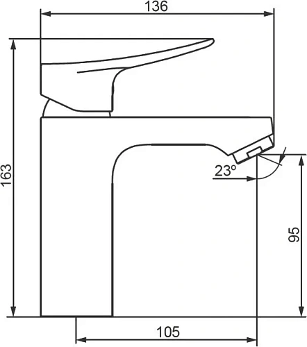 Смеситель для раковины Damixa Galaxy DX750210300 Смеситель для раковины Damixa Galaxy DX750210300