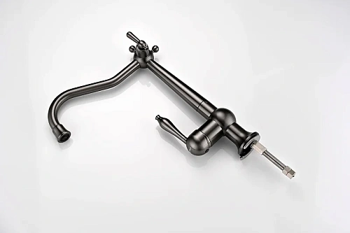 Смеситель для кухни Paulmark Retro вороненая сталь Re213226-GM Смеситель для кухни Paulmark Retro вороненая сталь Re213226-GM