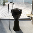 Детальная картинка товара «раковина abber at2703onyx-black отдельностоящая, прозрачная, черный/черный матовый»