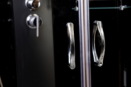 Душевая кабина Niagara Classic NG-6508-14 (900х900х2150) высокий поддон (40см) стекло тонированное алюминиевый черный 65081434 Душевая кабина Niagara Classic NG-6508-14 (900х900х2150) высокий поддон (40см) стекло тонированное алюминиевый черный 65081434