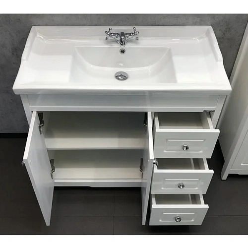 Тумба раковина Comforty Тбилиси-90 00003132630 белый глянец раковина Comforty XD-F90 Тумба раковина Comforty Тбилиси-90 00003132630 белый глянец раковина Comforty XD-F90