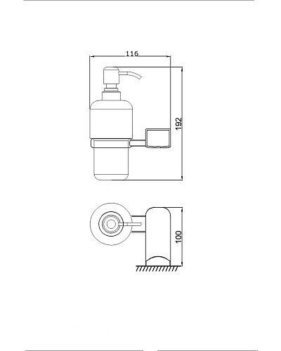 Дозатор жидкого мыла Rush Thira TR36810 Дозатор жидкого мыла Rush Thira TR36810
