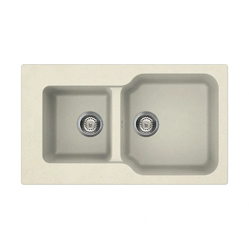 Кухонная мойка Omoikiri Maru 86-2-BE Tetogranit/ваниль 4993285 Кухонная мойка Omoikiri Maru 86-2-BE Tetogranit/ваниль 4993285