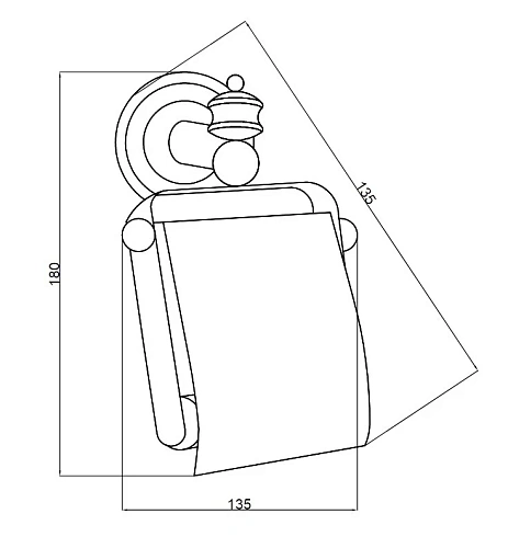 Держатель туалетной бумаги Boheme Palazzo 10101 Держатель туалетной бумаги Boheme Palazzo 10101