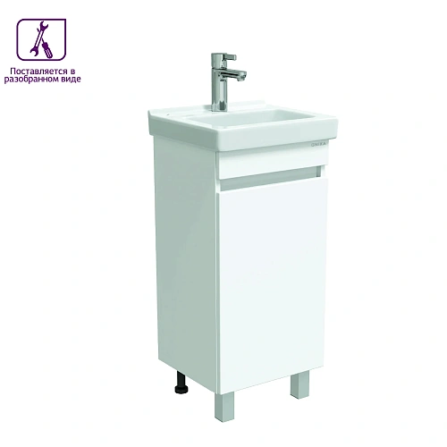 Тумба под раковину Onika Милтон Квадро 40 см 104010 напольная, белая, разборная (дляВизит 40) Тумба под раковину Onika Милтон Квадро 40 см 104010 напольная, белая, разборная (дляВизит 40)
