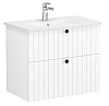 Картинка анонса товара «тумба под раковину vitra root groove 80 см 69436 белая матовая»