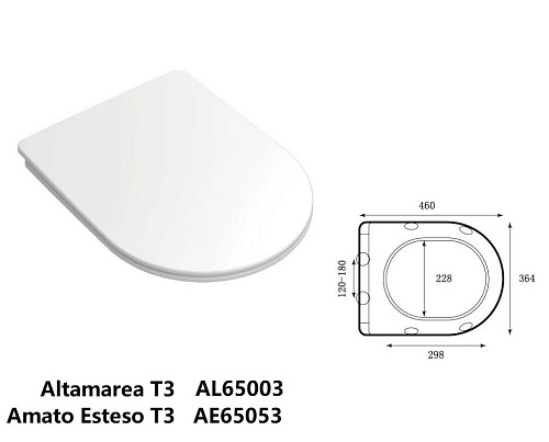 Унитаз подвесной Taliente Amato Esteso T3 AE65053 белый, с крышкой микролифт Унитаз подвесной Taliente Amato Esteso T3 AE65053 белый, с крышкой микролифт