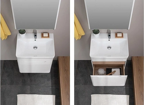 Комплект мебели Aquanet София 60 белый 00203649 Комплект мебели Aquanet София 60 белый 00203649