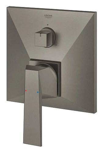 Смеситель для ванны GROHE Allure Brilliant с переключателем на 3 положения, темный гарфит, матовый ( 24099AL0 Смеситель для ванны GROHE Allure Brilliant с переключателем на 3 положения, темный гарфит, матовый ( 24099AL0