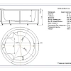 Акриловая ванна Aquatek Аура 180x180 круглая, универсальная, с каркасом AUR180-0000003 Акриловая ванна Aquatek Аура 180x180 круглая, универсальная, с каркасом AUR180-0000003
