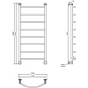 Полотенцесушитель водяной Aquanet Romeo 1200x500 00234510 Полотенцесушитель водяной Aquanet Romeo 1200x500 00234510