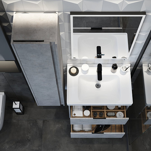 Тумба под раковину BRIZ Чикаго 60 см 241 03-18060-15 00 БТН, бетон Тумба под раковину BRIZ Чикаго 60 см 241 03-18060-15 00 БТН, бетон