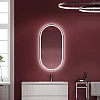 Зеркало Sancos Oval OV55F 550х1050 фронтальная подсветка с сенсорным управлением Зеркало Sancos Oval OV55F 550х1050 фронтальная подсветка с сенсорным управлением