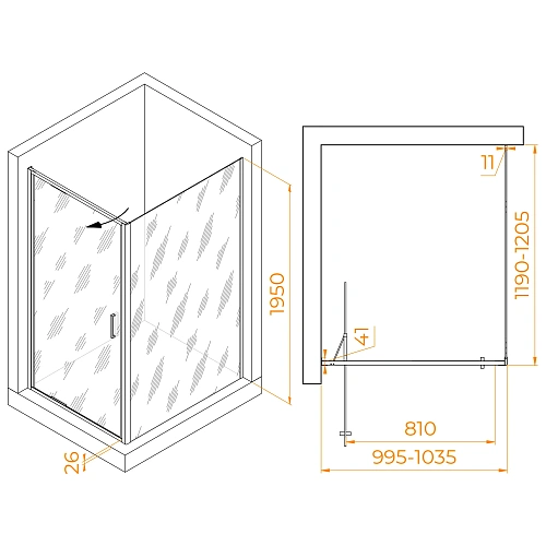 Душевой уголок RGW SV-145 1000x1200 мм 703214502-11 хром Easy Clean Душевой уголок RGW SV-145 1000x1200 мм 703214502-11 хром Easy Clean