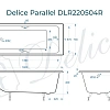 Ванна чугунная Delice Parallel 160х70 DLR220504RB с черными матовыми ручками Ванна чугунная Delice Parallel 160х70 DLR220504RB с черными матовыми ручками