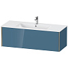 Картинка анонса товара «тумба под раковину duravit xviu xv40280b147 подвесная 121 см каменно-синий глянцевый»