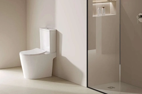 Унитаз напольный Kludi RESA R 23WCB0643 керамический, компакт Унитаз напольный Kludi RESA R 23WCB0643 керамический, компакт