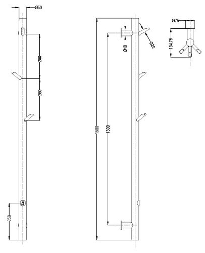 Полотенцесушитель электрический Boheme 724-50-CR OAK CHROME новый 50мм Полотенцесушитель электрический Boheme 724-50-CR OAK CHROME новый 50мм