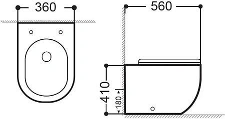 Биде напольное Aquanet Cetus 2.0 B1 LX-1831 Биде напольное Aquanet Cetus 2.0 B1 LX-1831